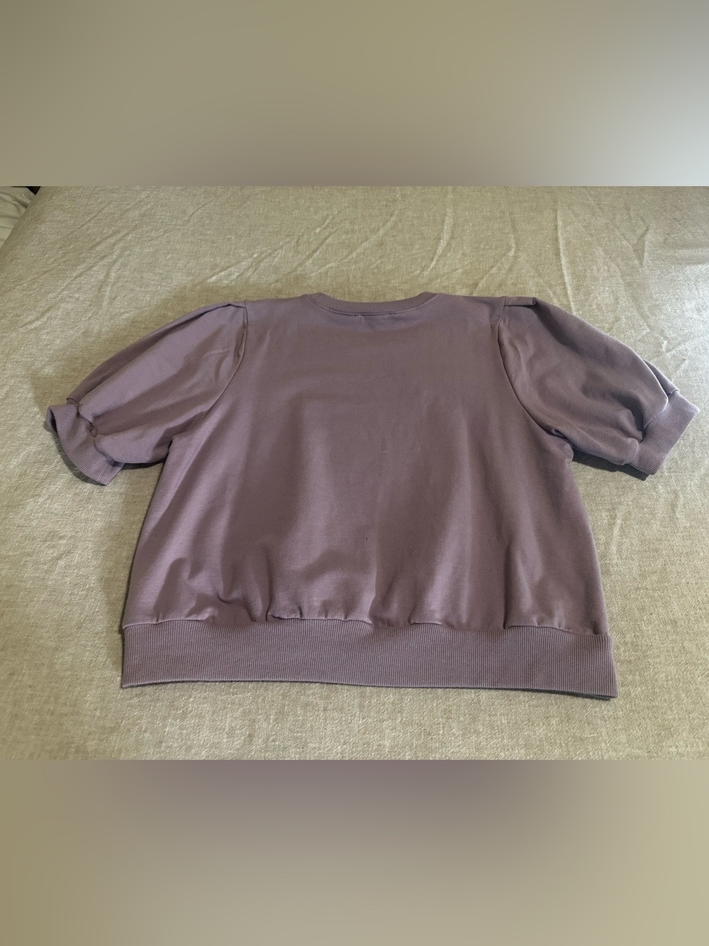Puff Sleeve Cropped Top - Women’s M - Picture 6 of 6